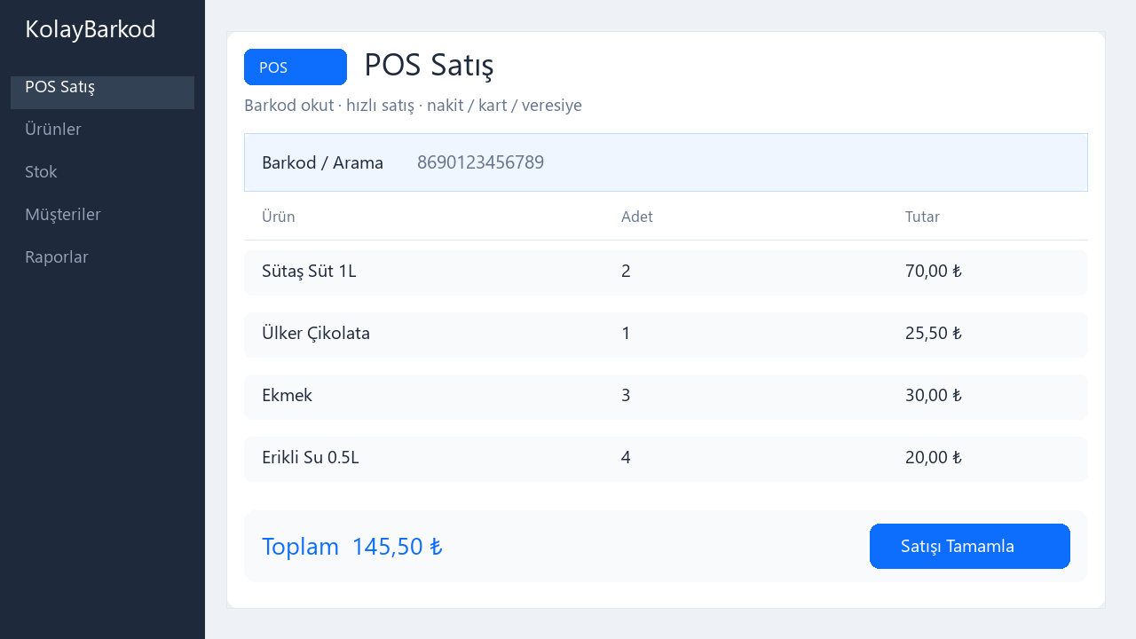 POS Satış